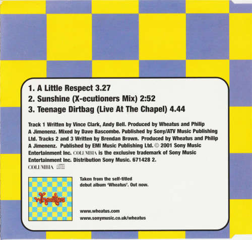 Wheatus - A Little Respect (CD Single)