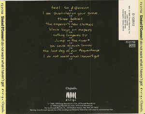 Sinéad O`Connor - I Do Not Want What I Haven`t Got (CD)