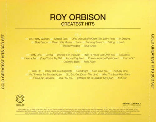 Roy Orbison - Greatest Hits (3 CD Set)