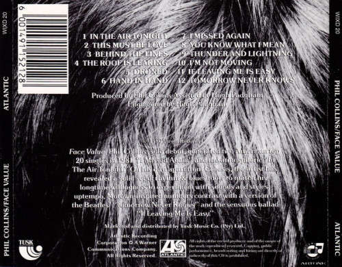 Phil Collins - Face Value (CD)