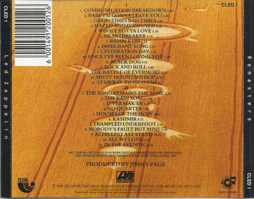 Led Zeppelin - Remasters (Double CD)