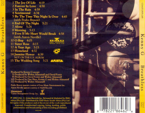 Kenny g - Breathless (CD)