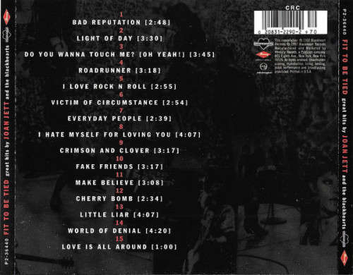 Joan Jett And The Blackhearts - Fit To Be Tied - Great Hits By Joan Jett And The Blackhearts (CD)