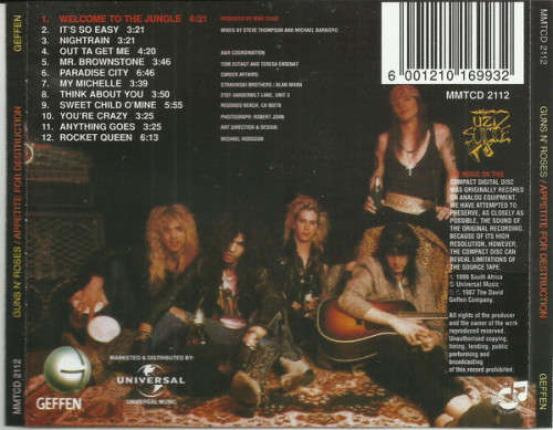 Guns N` Roses - Appetite For Destruction (CD)