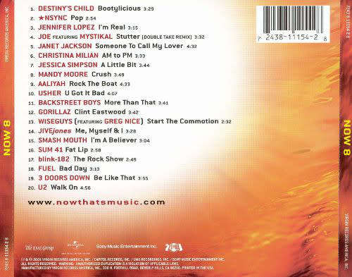 Various - Now That`s What I Call Music! 8 (CD USA)