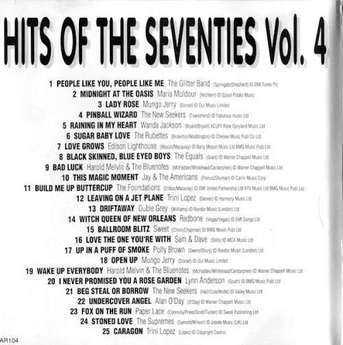 Various - Hits Of The Seventies - Volume 4 (CD)