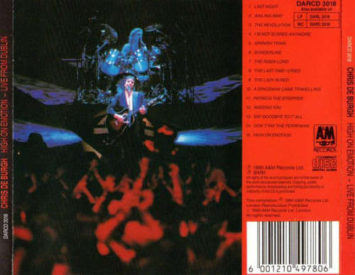 Chris de Burgh - High On Emotion - Live From Dublin! (CD)