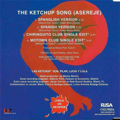 Las Ketchup - The Ketchup Song (Asereje) (CD Single)