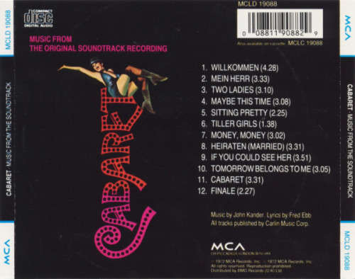 Cabaret - Original Soundtrack Recording (CD)