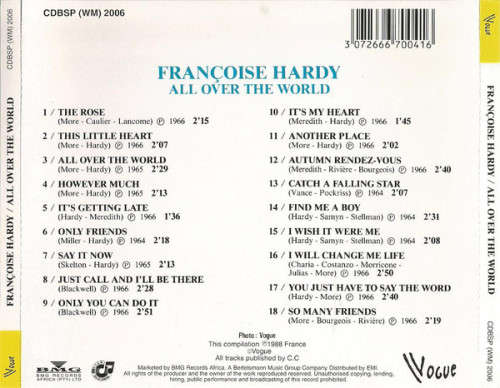 Françoise Hardy - All Over The World (CD)