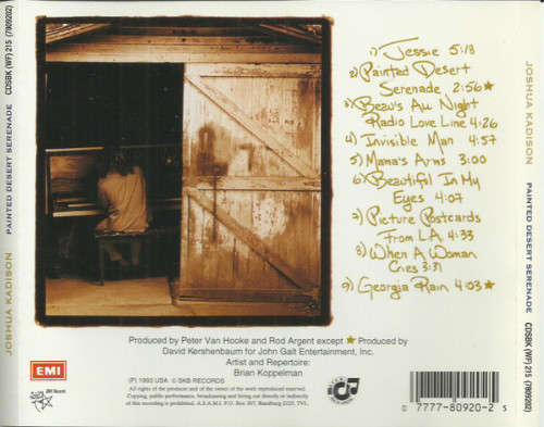 Joshua Kadison - Painted Desert Serenade (CD)