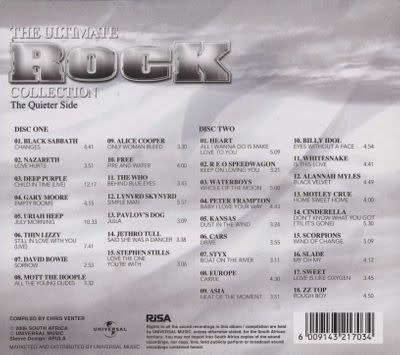 Various - The Ultimate Rock Collection: The Quieter Side (Double CD)