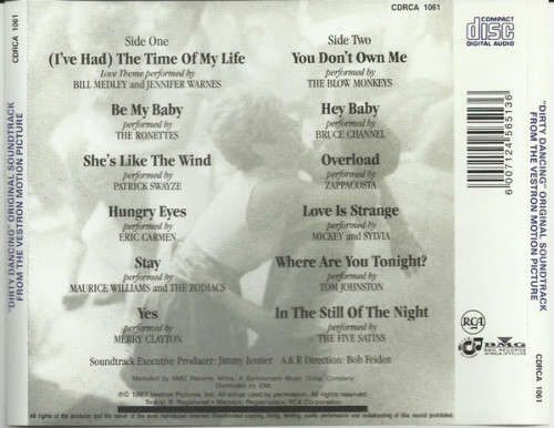 Various - Dirty Dancing (Original Soundtrack) (CD) NEW