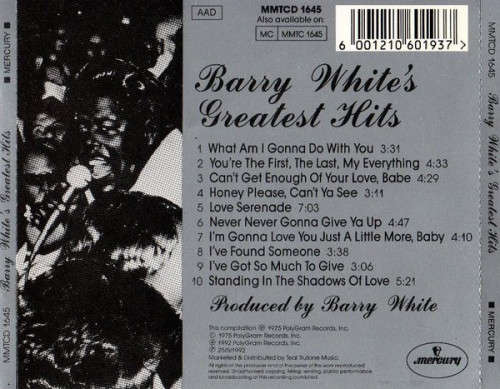 Barry White - Barry White`s Greatest Hits (CD)