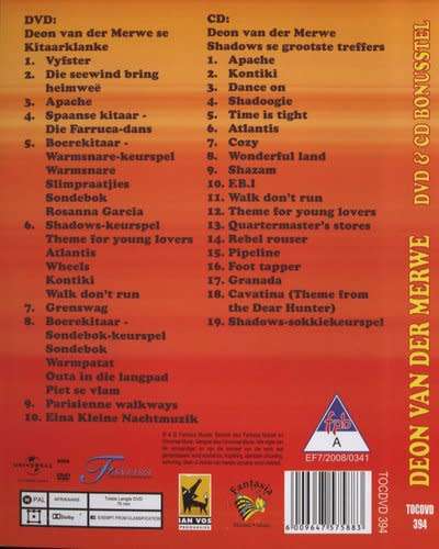 Deon Van Der Merwe - Se Kitaarklanke / Shadows Se Grootste Treffers (DVD/CD)