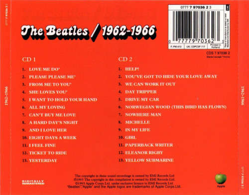 The Beatles - 1962-1966 (Double CD)