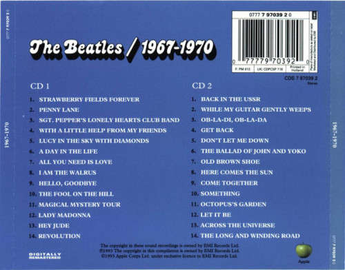 The Beatles - 1967-1970 (Double CD)