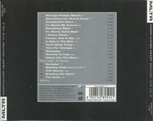 Michael Learns To Rock - Complicated Heart - Greatest Hits Vol.2 (CD)