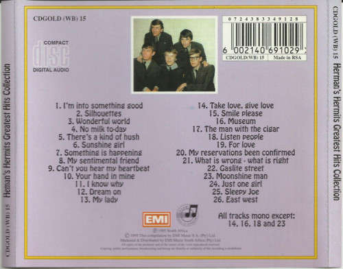 Herman`s Hermits - Gold : Greatest Hits Collection (CD)