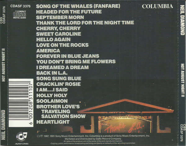 Neil Diamond - Hot August Night II (CD)