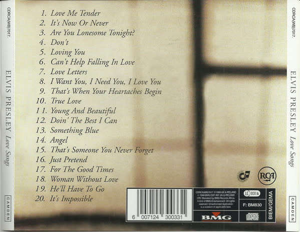 Elvis Presley - Love Songs (CD)