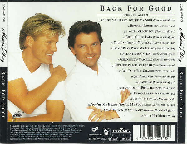 Modern Talking - Back For Good (CD)
