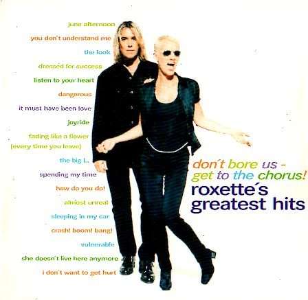 Roxette - Don't Bore Us Get To The Chorus! Roxette's Greatest Hits (CD)