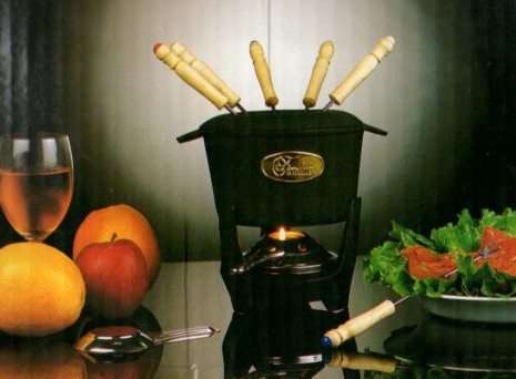 Cast Iron 10 Pc Fondue Set