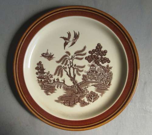 WILLOW PATTERN SIDE PLATE 17 CM by JOHNSON BROS., ENGLAND