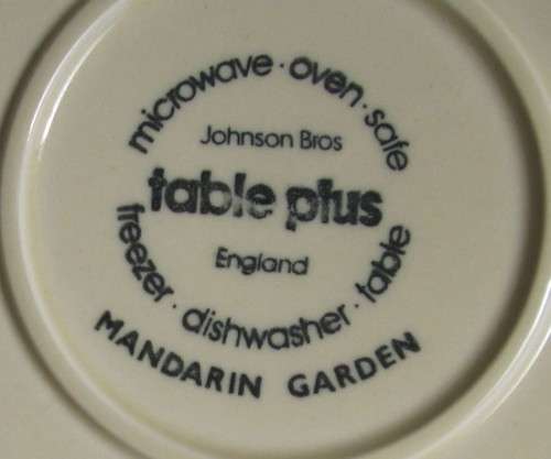 WILLOW PATTERN SIDE PLATE 17 CM by JOHNSON BROS., ENGLAND