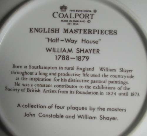 COALPORT PLATE 19.5 CM by COALPORT, ENGLAND