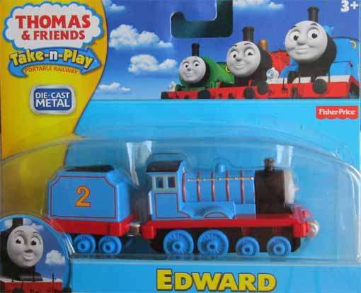 THOMAS & FRIENDS - EDWARD by FISHER-PRICE, TAKE-N-PLAY (NEW CARDED)