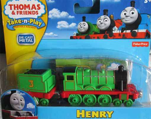 THOMAS & FRIENDS - HENRY by FISHER-PRICE, TAKE-N-PLAY (NEW CARDED)