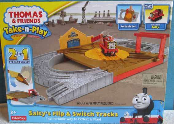THOMAS & FRIENDS - SALTY'S FLIP & SWITCH TRACKS by FISHER-PRICE, TAKE-N-PLAY