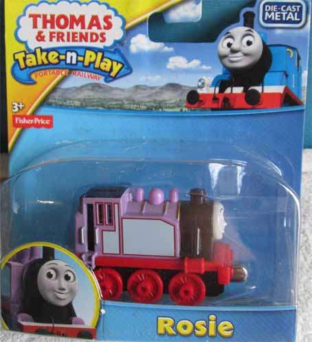 THOMAS & FRIENDS - ROSIE by FISHER-PRICE, TAKE-N-PLAY NEW CARDED