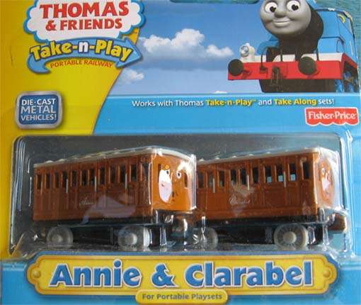 THOMAS & FRIENDS - ANNIE & CLARABEL by FISHER-PRICE, TAKE-N-PLAY