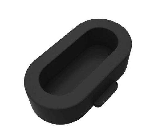 2Pc Silicone Dustproof Charger Port Protector Dust Plug for Garmin Fenix 5S/5/5X, Instinct (Black)