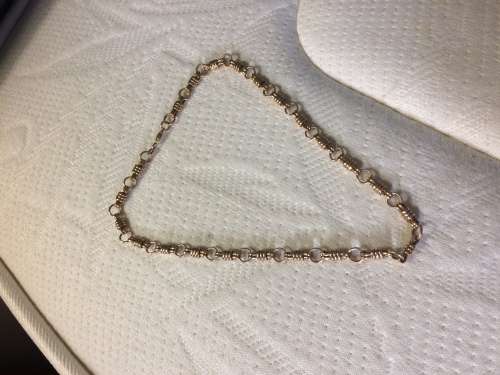 Old 9ct  Rose Gold Ladies necklace -take a peek at this lovely piece