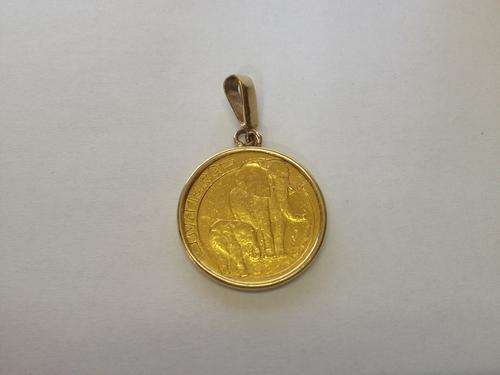 .999 Gold Nutura  ÃÂÃÂ¼ oz Coin Pendant Setting dated 1996 weighing 9.2 grams with casing