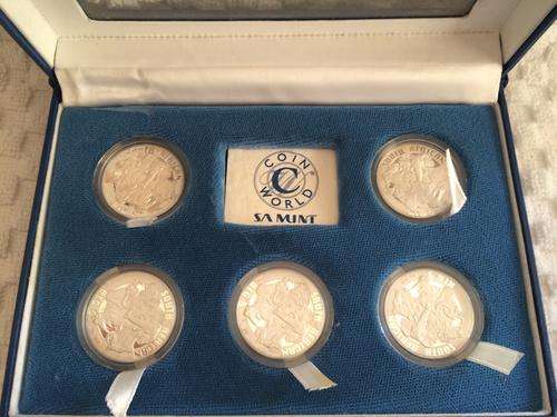 Boxed Set of  " BIG 5 " Silver Coins - FREE SHIPPING TO MAIN CENTERS VIA FASTWAY