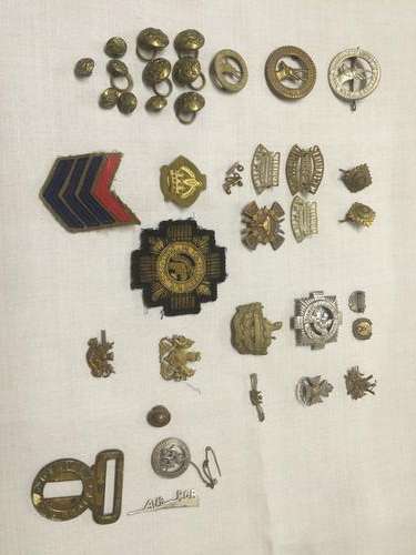 Large Joblot of assorted Badges , Buttons from one household