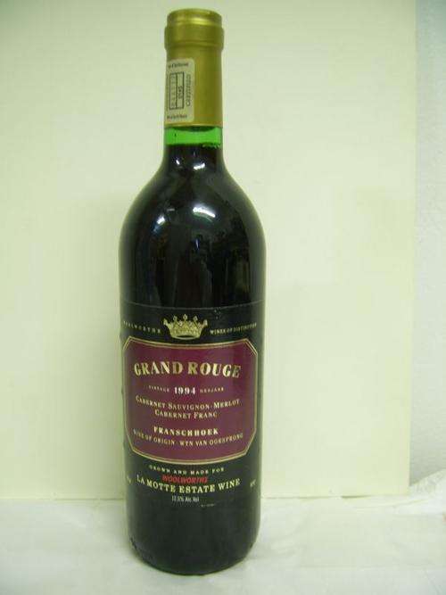 Collectable Red wine 1994 - the year of change is RSA -made by LA Motte