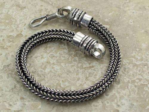 New Rustic Bali Style Unisex Handcrafted  Silver Bracelet