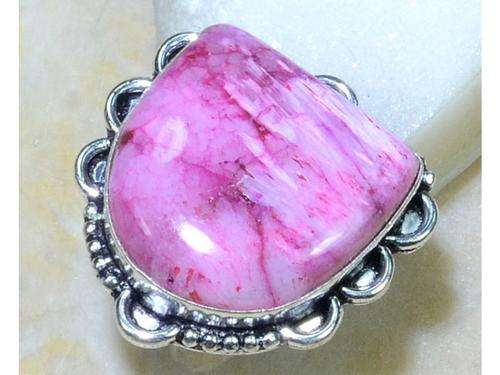 Bold Ocean Jasper Handcrafted Silver Fashion Ring 7.5