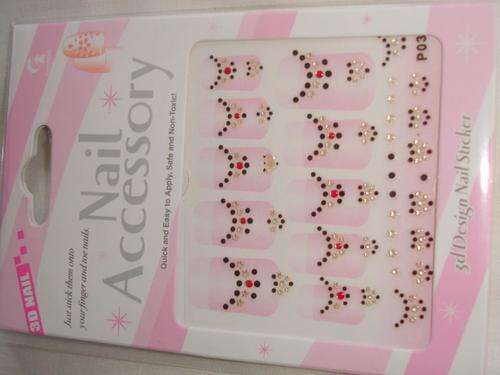 Fun Fashion 3D Nail Art  Stickers