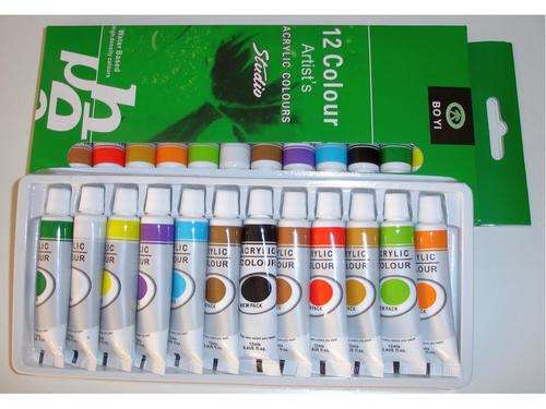 Super Cheap! 12 Colour Acrylic Paint Set