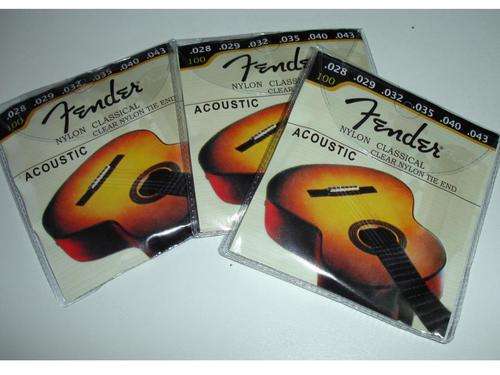 New Fender Classical Clear Nylon Acustic Guitar Strings 1st-6th Strings Professional Strings Set
