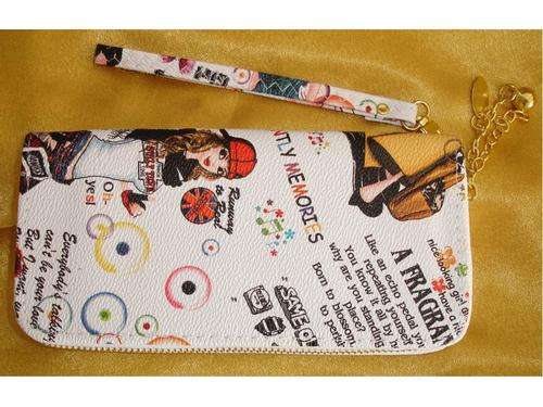 New Cutesy Comic Immitation Leather Ladies Wallet Purse