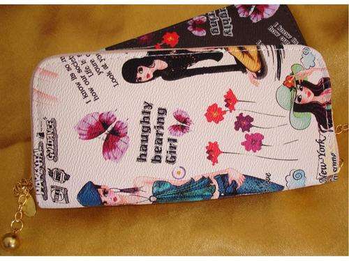 New Cutesy Comic Immitation Leather Ladies Wallet Purse