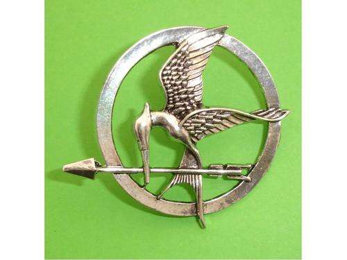 "Hunger Games" Silver Mocking Jay Fashion Brooch